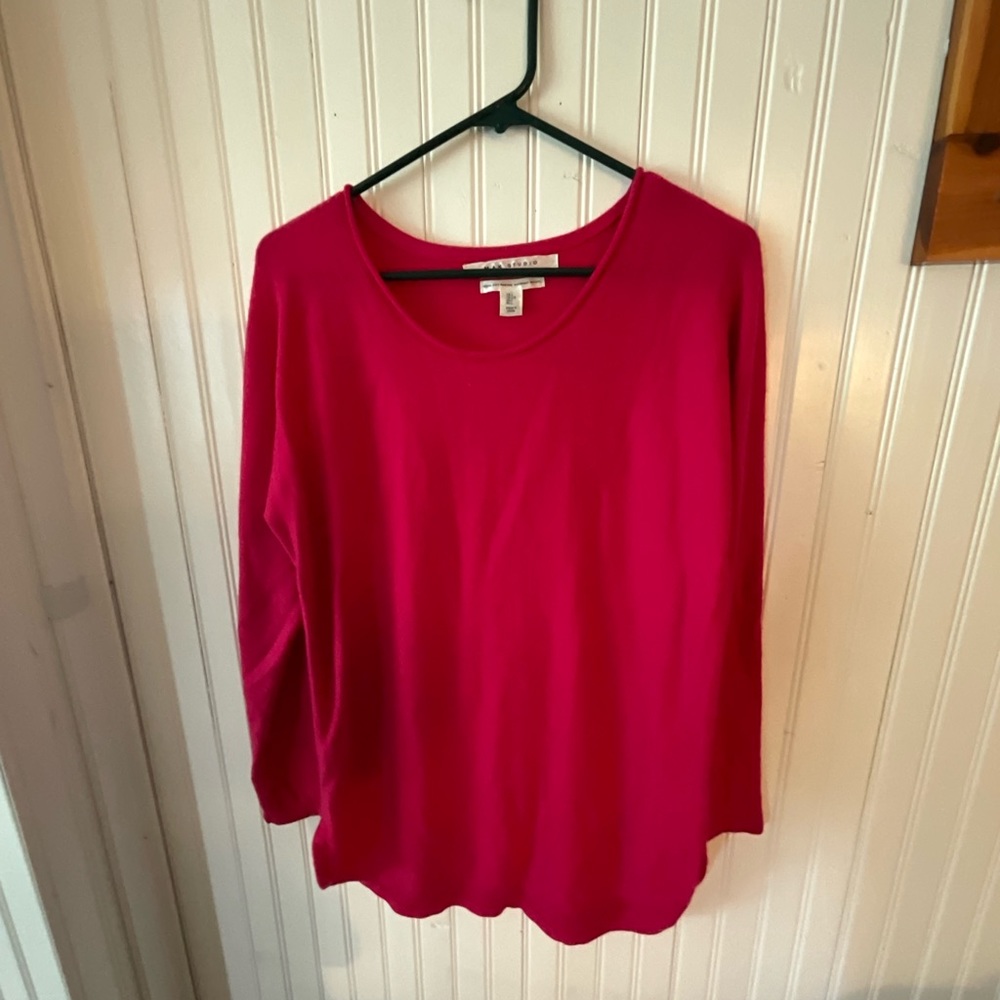 Max Studio Red Tunic - Extra Fine Merino Wool (L)